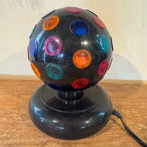 Lot #170  - Lumaseries Revolving Disco Party Light Ball (works, needs bulb)