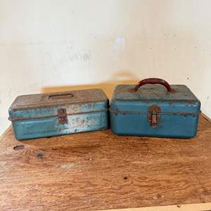 Lot #205  - Vintage tackle boxes 