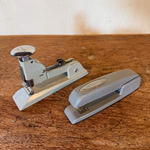 Lot #225  - Vintage swing line staplers 