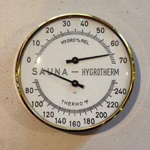 Lot #248  - Sauna Thermometer + Hygrometer (made in Germany)