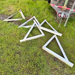 Lot #256  - Large Aluminum 90 degree brackets