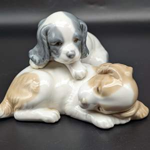 Lot #6 - Lladro "Wake Up" Puppies