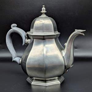 Lot #10 - Gorham Pewter Octette Tea Pot