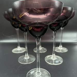 Lot #47 - Amethyst Stemware