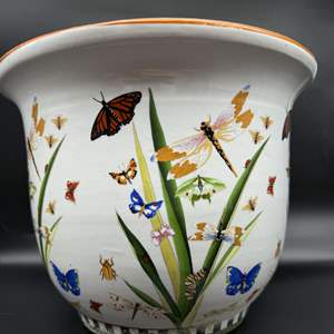 Lot #63 - Botanical Ceramic Vase