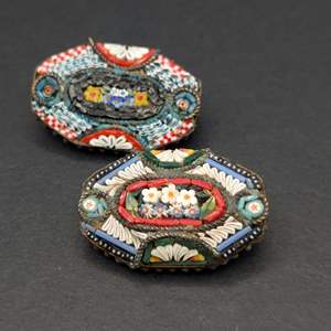 Lot #124 - Vintage Italian Micro Mosaic Brooch Pin