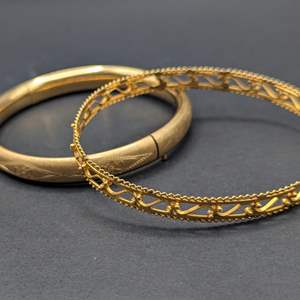 Lot #136 - Gold-Filled Bangle Bracelets