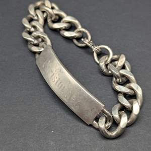 Lot #155 - Sterling Silver Bracelet (54g)