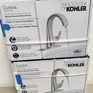 Lot #201 - Kohler Cursiva (2) Faucets