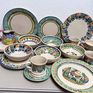 Lot #216 - Gorky Gonzalez Studio Hand-Painted Mexican Pottery Collection