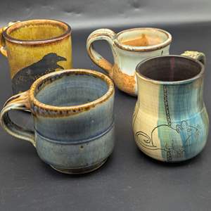 Lot #249 - Raven, Mouse and More Unique Ceramic Mugs