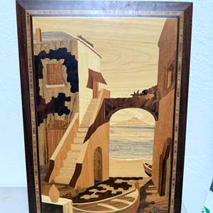 Lot #231 - Italian Wood Inlay Art 