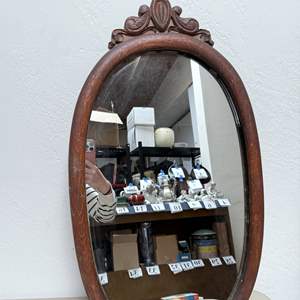 Lot #243 - Wooden Mirror