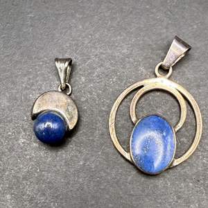 Lot #184 - Sterling and Lapis (5.41g Total Weight) 