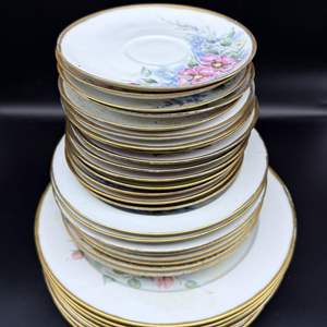 Lot #310 - Hand Painted German Bone China Dishes