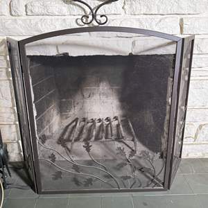 Lot #319 - Metal Fireplace Spark Guard 