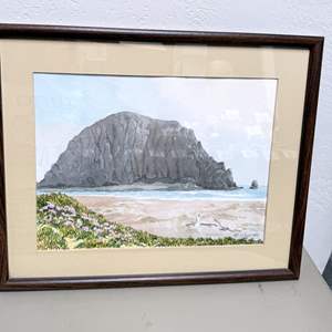 Lot #328 - Sig Vogel Original Watercolor of Morro Rock