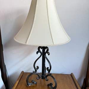 Lot #386 - (2) Metal Table Lamps