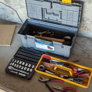 Lot #460 - Tool Box and Tools 