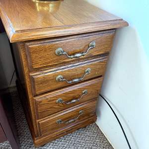 Lot #391 - Wood Filing Cabinet