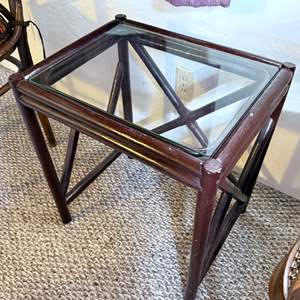 Lot #402 - Painted Side Table