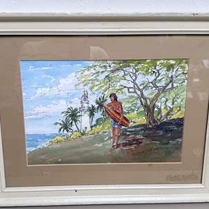 Lot #403 - Original Sig Vogel Watercolor