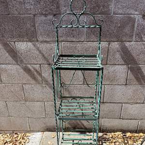 Lot #416 - Green Metal Outdoor Rack