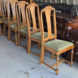 Lot #258 - (6) Antique Dining Chairs 