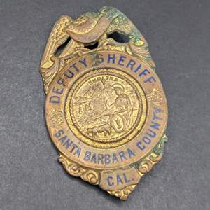 Lot #295 - Deputy Sheriff Santa Barbara County Badge 