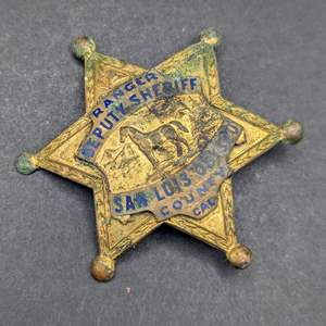 Lot #297 - San Luis Obispo Ranger Deputy Sheriff Badge