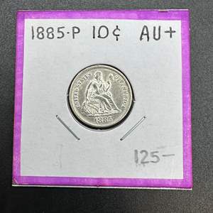 Lot #35 - 1885P Seated Liberty Silver Dime