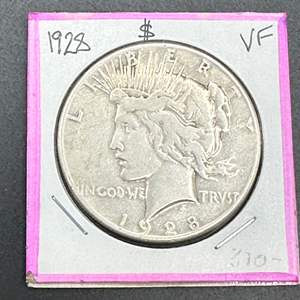 Lot #39 - 1928 Peace Silver Dollar VF