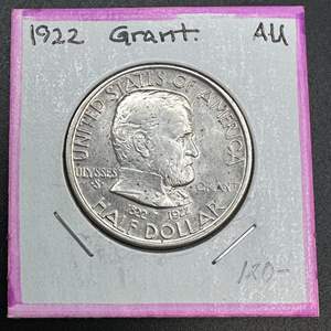 Lot #50 - 1922 Commemorative 90% silver half dollar