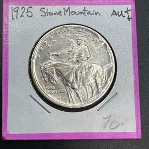 Lot #54 - 1925 Commemorative 90% silver half dollar