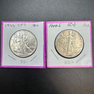 Lot #64 - 1944 Walking Liberty silver half dollars