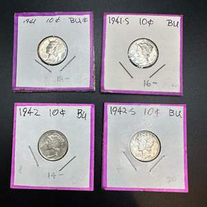 Lot #83 - 1930’s Mercury Silver Dimes