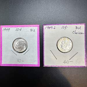 Lot #87 - 1948 Roosevelt Silver Dimes