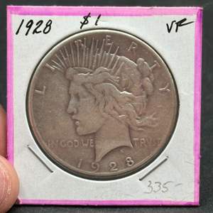 Lot #133 - 1928  Peace Silver Dollar