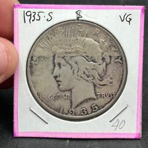 Lot #139 - 1935S  Peace Silver Dollar