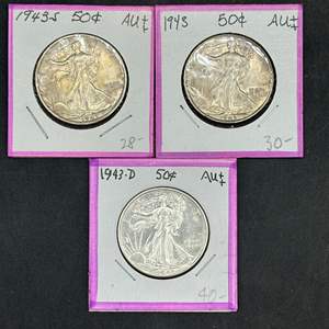 Lot #151 - 1943 Walking Liberty silver half dollars