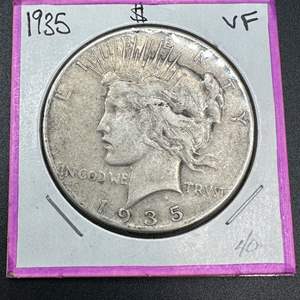 Lot #211 - 1935 Peace Silver Dollar VF