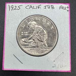 Lot #248 - 1925 U.S. CALIFORNIA Commemorative 90% Silver Half Dollar