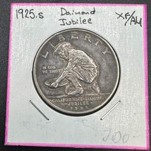 Lot #257 - 1925S U.S. CALIFORNIA Commemorative 90% Silver Half Dollar