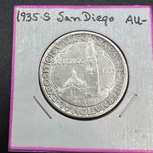 Lot #261 - 1936S U.S. CALIFORNIA Commemorative 90% Silver Half Dollar