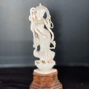 Lot #38- Finely Detailed Carved Bone Sculpture