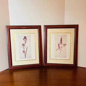 Lot #66- (2) Signed and Framed Art by Amy Melious