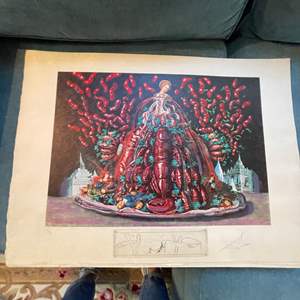 Lot #121- Salvador Dali Signed & Numbered Lithograph 