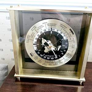 Lot #208-  Vintage SEIKO World Clock