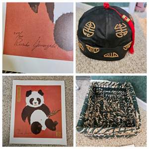 Lot #228- Panda Print Signed By Ruriko Yamazuki Stamped and Numbered 307/800 