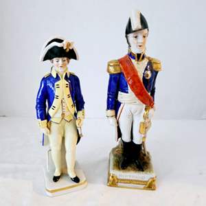 Lot #239- Kister German "Bertrand" Figuine & Capodimonte Ceramic Statue